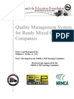 Quality Management System For Ready Mixed Concrete Companies