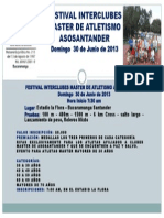 Festival Interclubes Master de Atletismo Asosantander