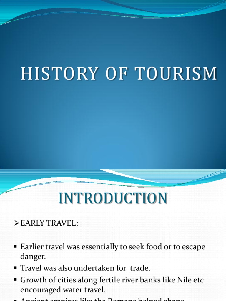 Evolution of Modern Tourism History | PDF