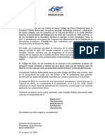 Reglamento de Ética-Colegio de Contadores Públicos de CR