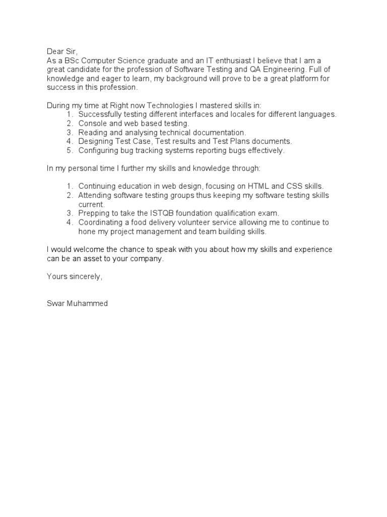 Software Testing & QA Engineer Candidate | PDF | Career & Growth