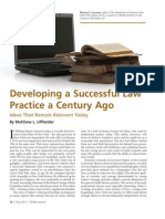 Developing A Successful Law Practice