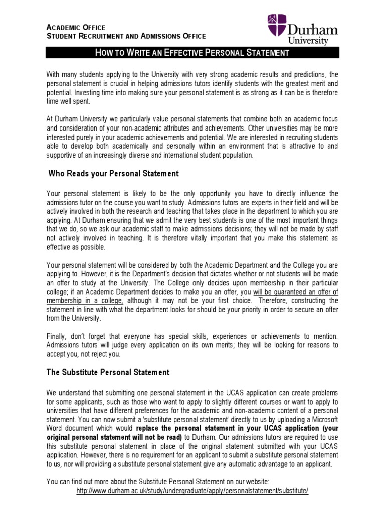 Tutor personal statement examples picture