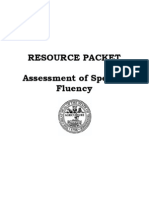 Assessing Speech Fluency: Resource Packet