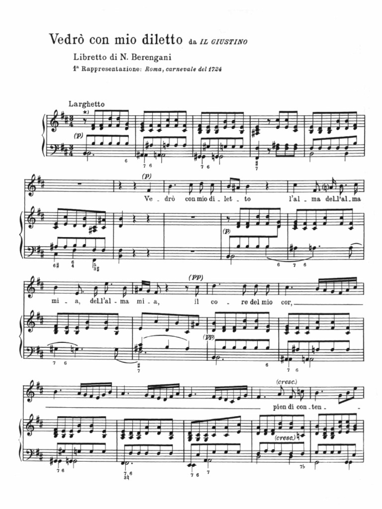 Vivaldi Giustino Vedro Con Mio Diletto vivaldi giustino vedro con mio diletto