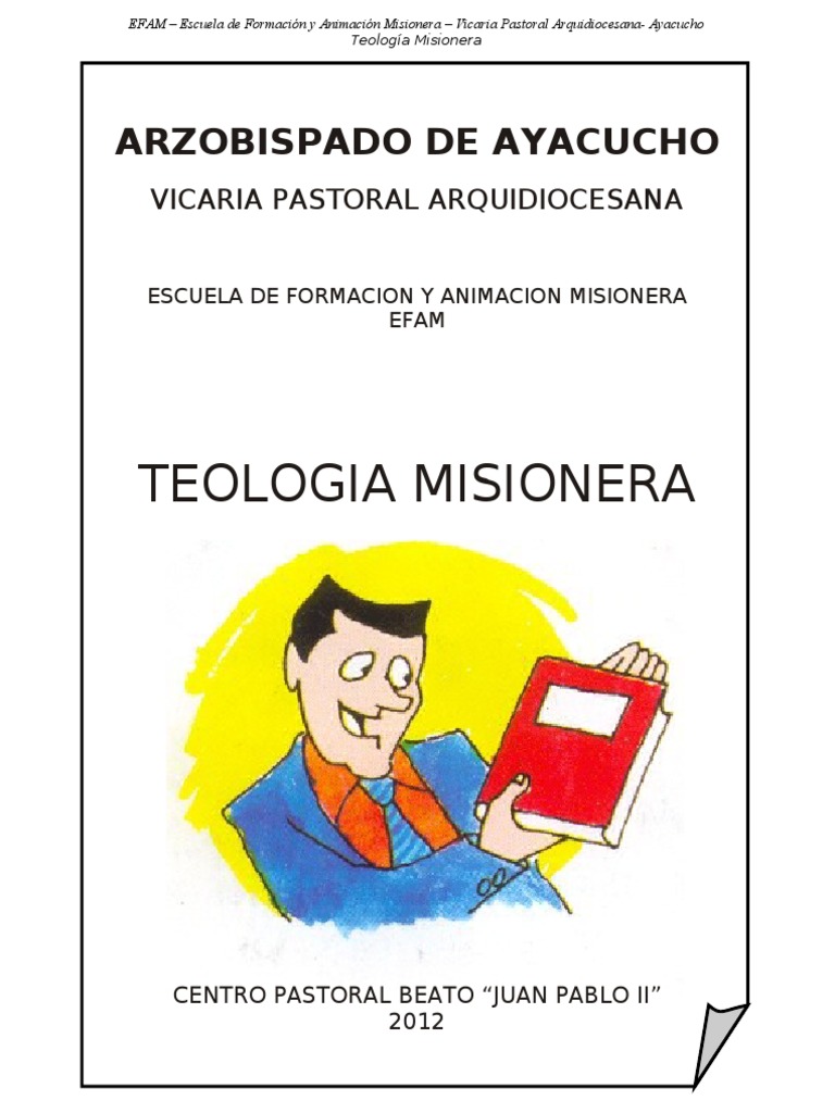 Teología Misionera en la Iglesia Católica | PDF | Misionero | Iglesia ...