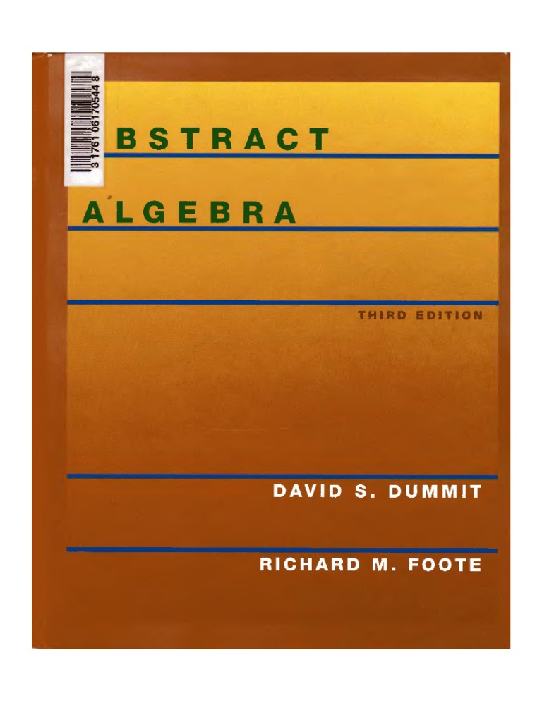 Algebra Abstracta Dummit Foote Pdf