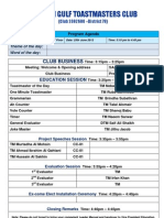 Draft Agenda PGT 25th June 2012