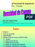 Densidad Campo Cono Arena Practica