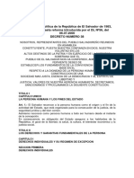 Constitucion El Salvador - Reformas Hasta El 2000