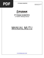 Download Manual Mutu PT Pudak Scientific by Nandya Ritsi SN149987079 doc pdf
