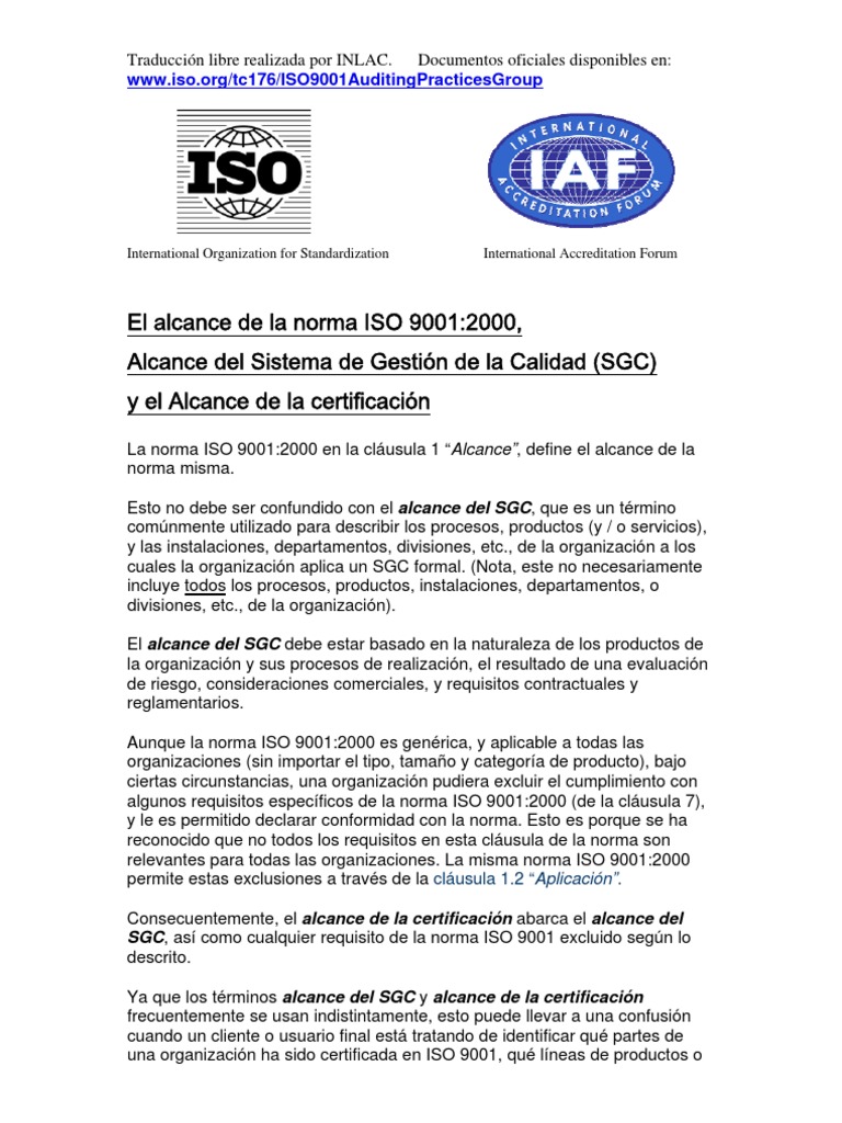 Norma Iso 9001 Version 2000 Pdf