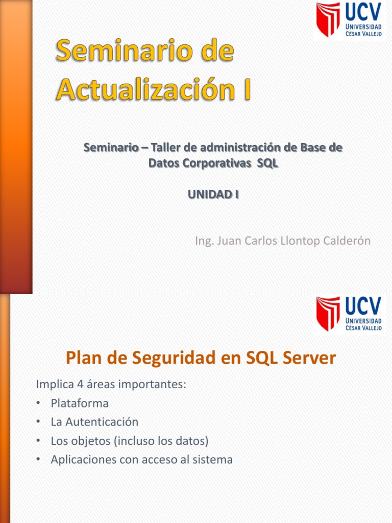 Seguridad en SQL Sever | PDF | Servidor SQL de Microsoft | Autenticación
