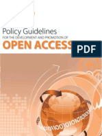 Policy Guidelines for the Development and Promotion of Open Access