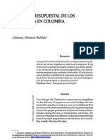 Regimen Presupuestalde Los Municipios en Colombia
