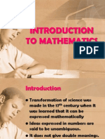 2 Intro to Mathematics