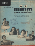Musica - Metodo - Fisarmonica - M_todo Mirim Para Acordeon - Ant_nio Pieroni - 65p