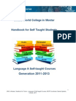 Handbook For Self Taught Students 2011-2013