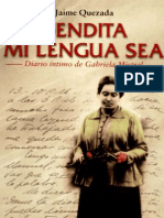 Bendita Mi Lengua Sea Diario Intimo Gabriela Mistral, Jaime Quezada