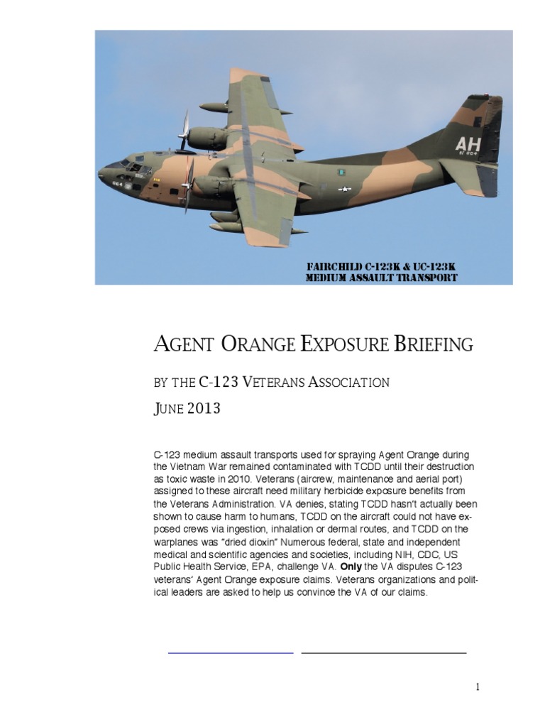 Agent Orange Exposure Briefing Agent Orange Polychlorinated