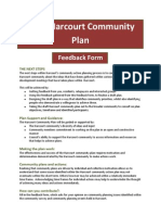 LCCP-Preamble Harcourt Community Feedback Form