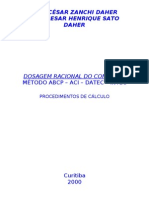 Dosagem Racional do Concreto (ABCP - ACI - DATEC - INTEC