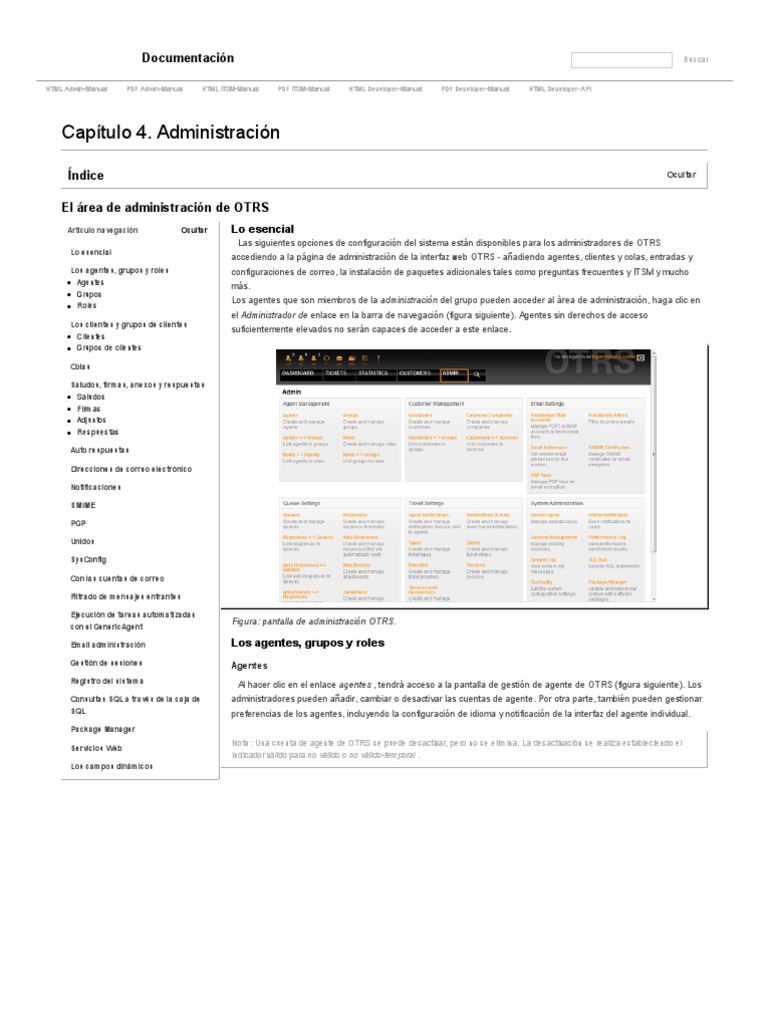 Capítulo 4 ADMINISTRACION OTRS PDF | PDF | Spamming | Red mundial