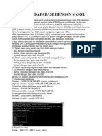 Contoh Database Dengan Mysql