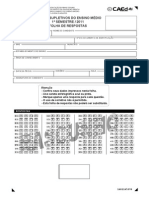 EXAMES SUPLETIVOS DO ENSINO MÉDIO 1o SEMESTRE / 2011