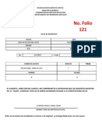 121 No. Folio: Colegio de Bachilleres de Chiapas Dirección Académica Subdirección de Servicios Educativos