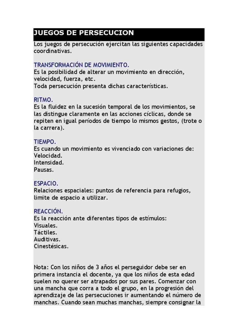 Juegos De Patio Para Niños De Primer Grado De Primaria Con Instrucciones - Actividad del Niño