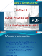 SSEEs Clasificadas por Función, Tensión y Construcción