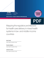 Mapping the regulatory architecture for health care delivery in mixed health systems in low- and middle-income countries
