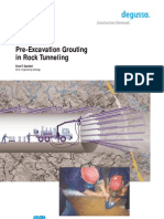 Pre-Excavation Grouting in Rock Tunelling