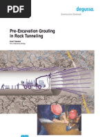 Pre-Excavation Grouting in Rock Tunelling