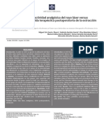 Comparación de La Efectividad Analgésica Del Rayo Láser Versus Ketorolaco Como Medida Terapeutica Postoperatoria en Extraccion Dental 2011