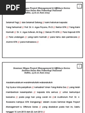 Cue Card Mc Seminar Migas