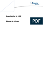 WEBASTO-RO Marine Manual Operare Ceas Digital 1533