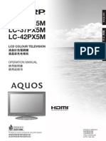 Sharp AQUOS LC32-37-42PX5M Operation Manual