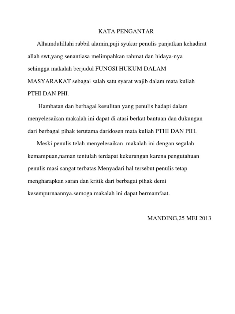 Fungsi Hukum Dalam Masyarakat