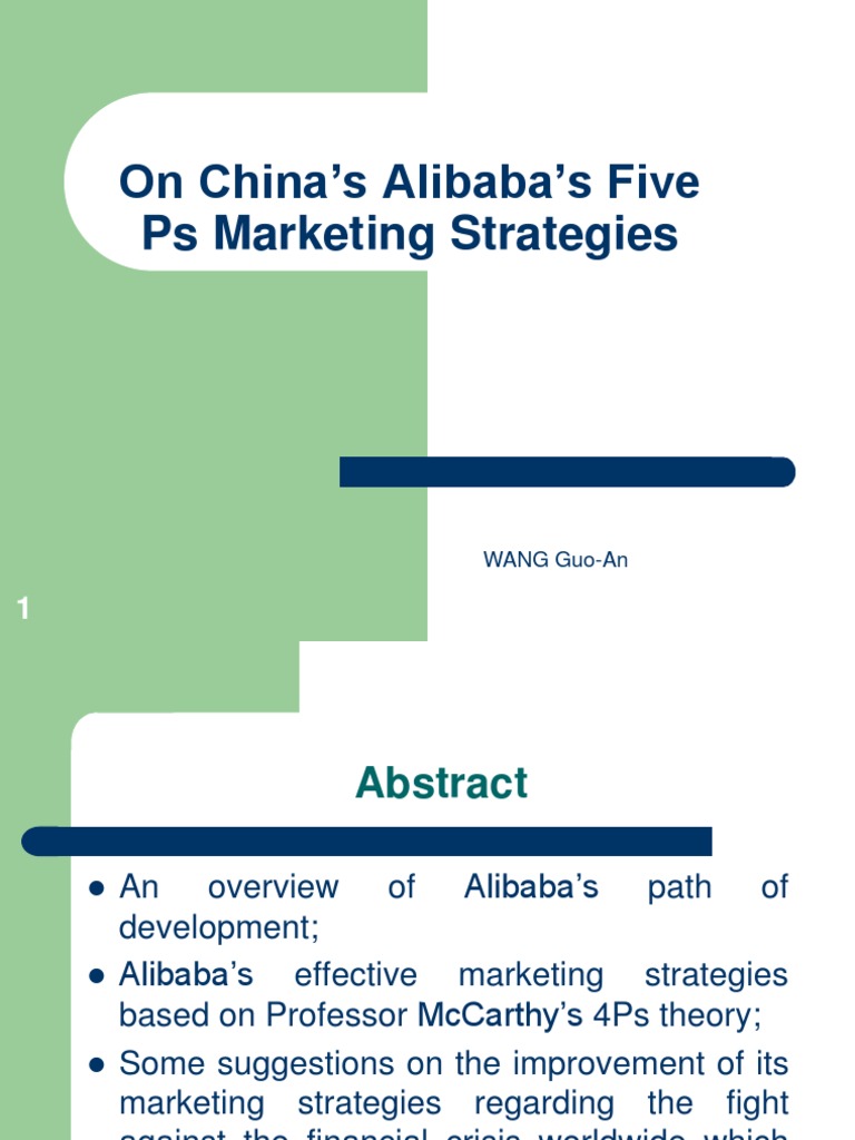 Alibaba's Marketing Strategies 090810 PDF Alibaba Group E Commerce