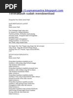 Download KumpulanPuisiEmhaAinunNajibdoc by blogmuria SN150084884 doc pdf