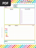 Download Rainbow Party Planner Printable by Maria SN150092858 doc pdf