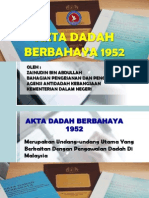 Akta Dadah Berbahaya 1952