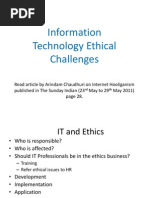 Information Technology Ethical Challenges