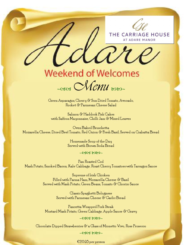 The Carriage House at Adare Manor PDF