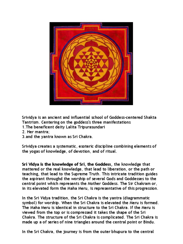 Shri Chakra Puja | PDF | Devi | Tantra