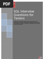 SQL Interview Questions For Software Testers