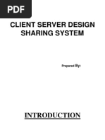 Client Server Design Sharing System Project