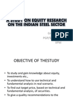 A Study on Equity Research on the Indian